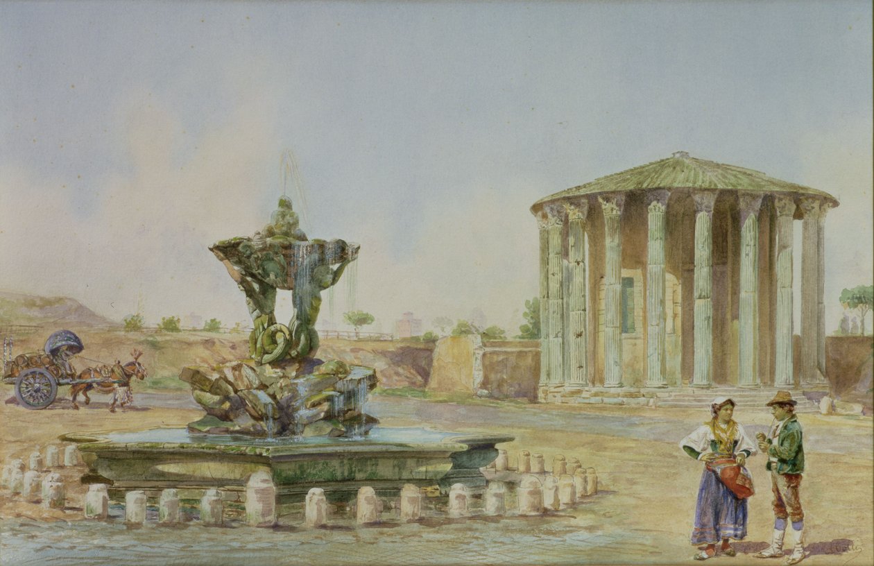Vesta-tempelet i Roma av Antonio Colli