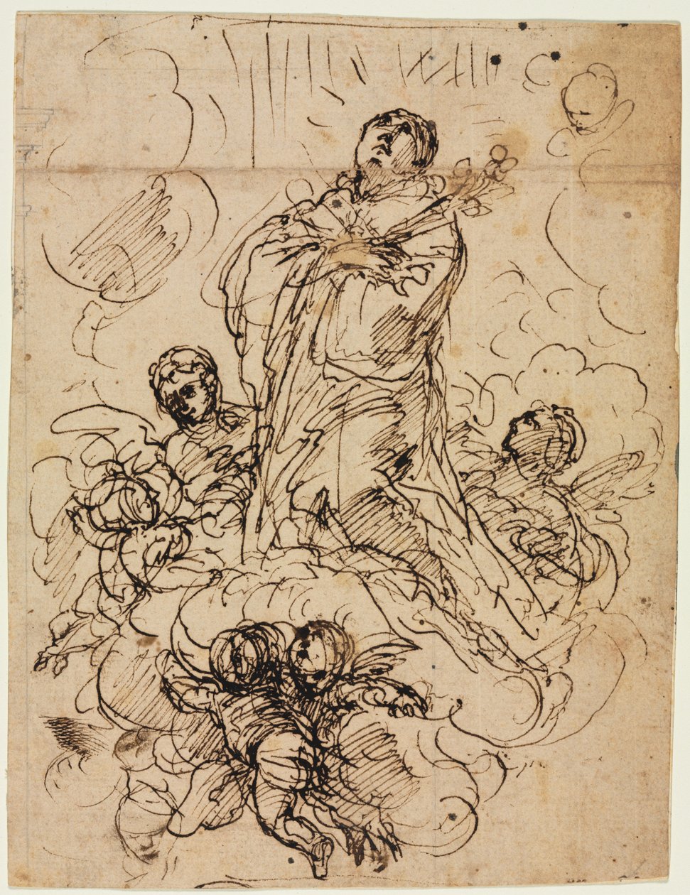 Apotheosis of a Saint, ca. 1700. av Antonio Domenico Gabbiani