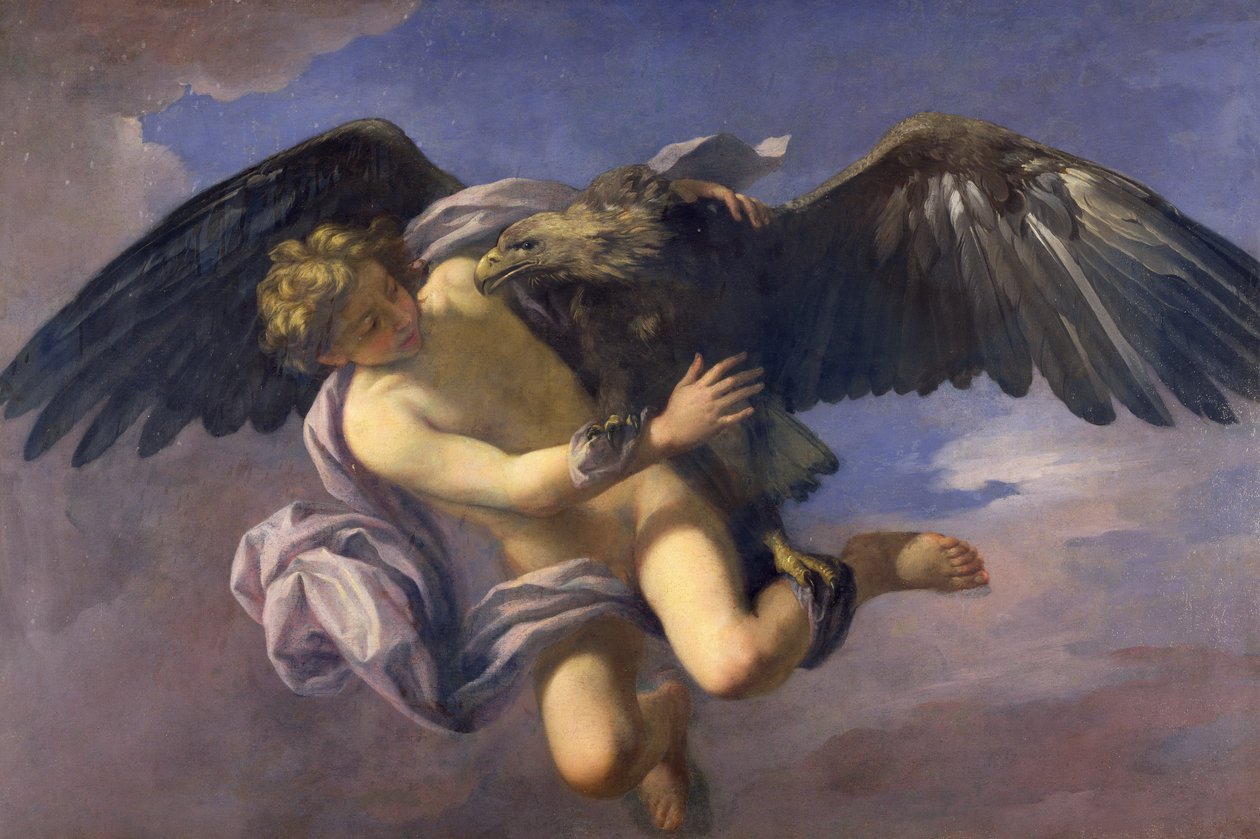Bortføringen av Ganymedes, 1700 av Antonio Domenico Gabbiani