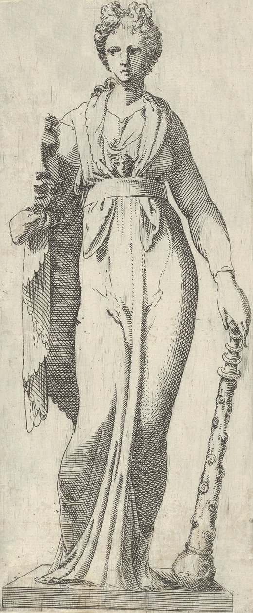 Melpomene, fra Mattei-sarkofagen, Roma, 1540-45. av Antonio Fantuzzi