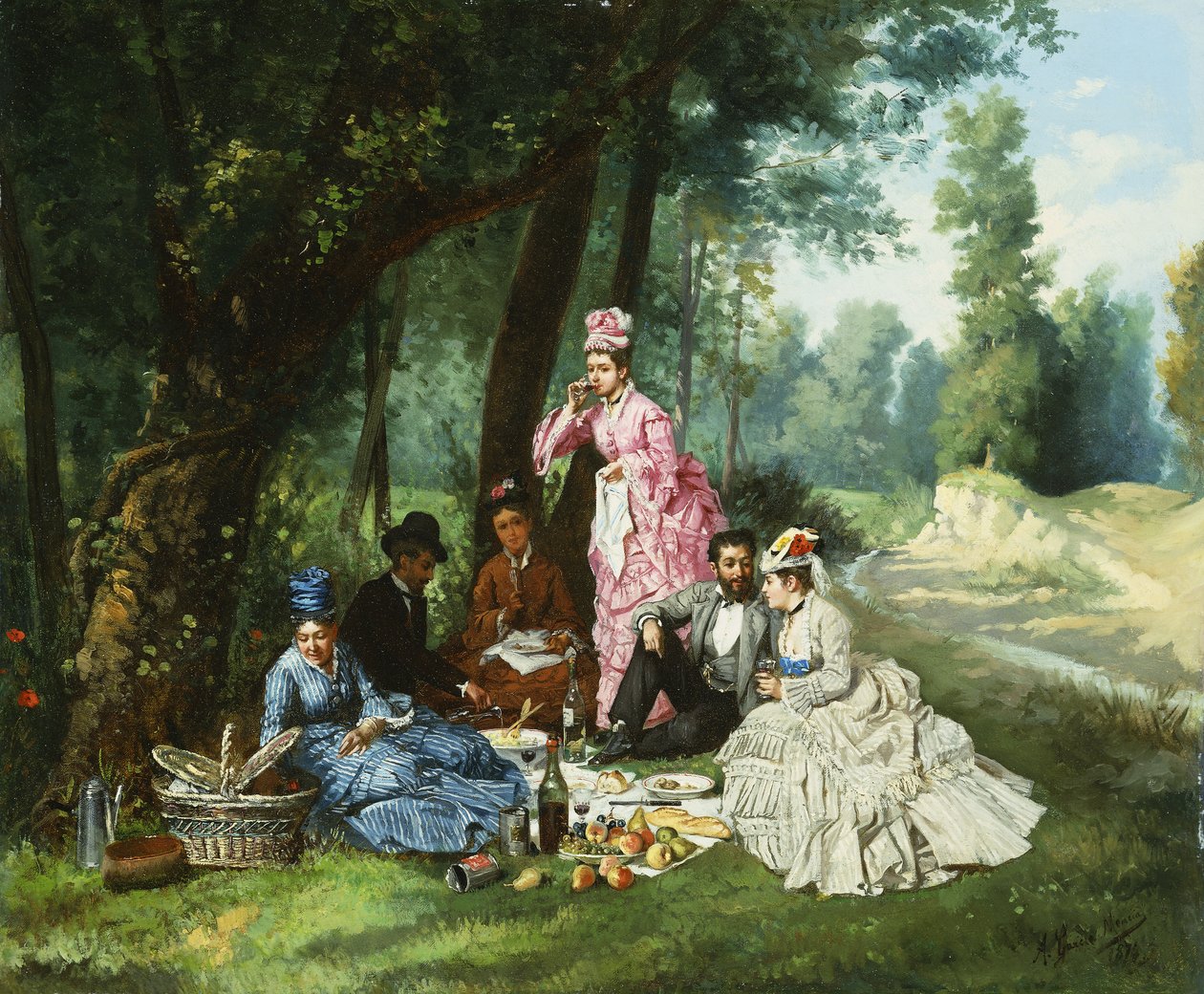 Pikniken, 1874 av Antonio Garcia Mencia