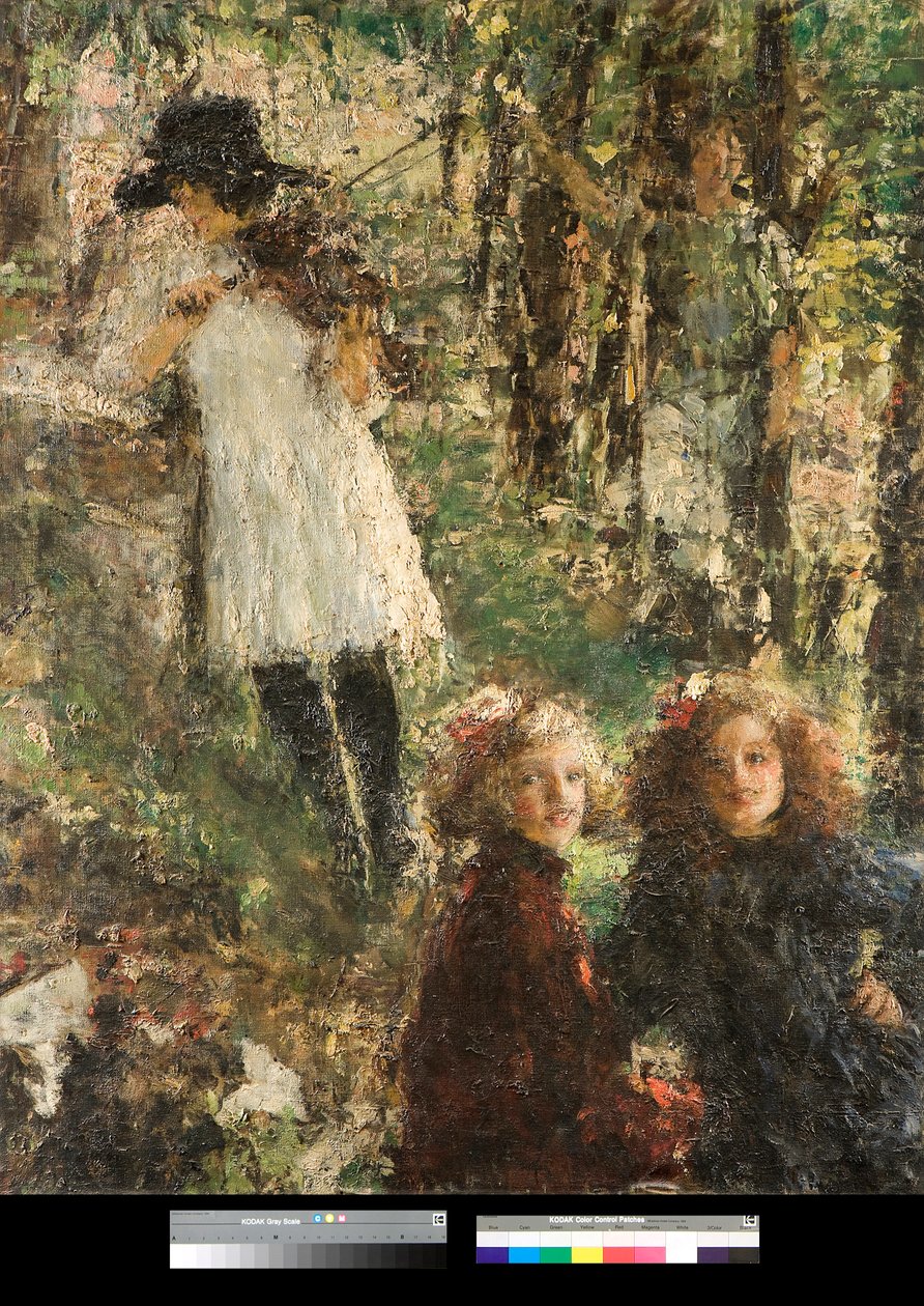 Refleksjoner (refleksjoner) Maleri av Antonio Mancini (1852-1930) 1920 Privat samling av Antonio Mancini