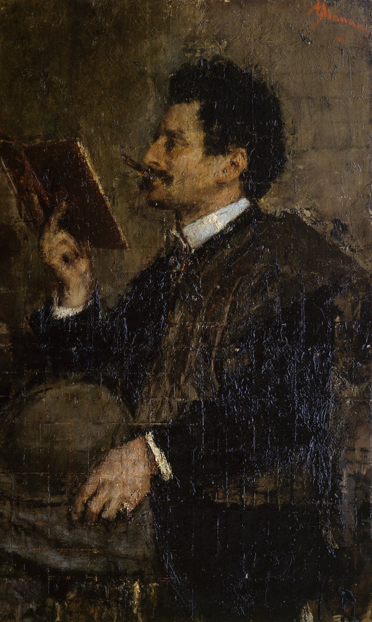 Portrett av kritiker Saverio Kambo av Antonio Mancini