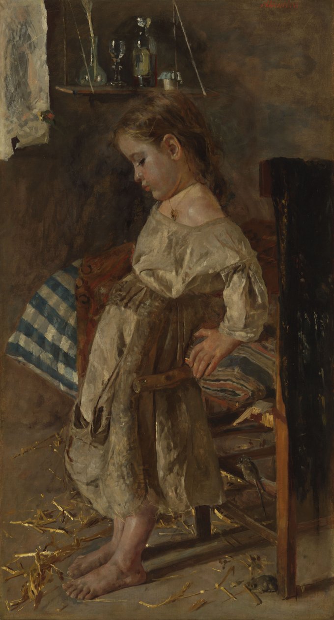 Det stakkars barnet av Antonio Mancini