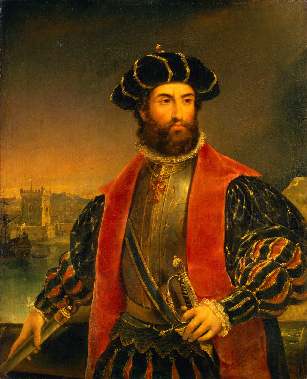 Vasco da Gama (ca. 1460–1524) av Antonio Manuel da Fonseca