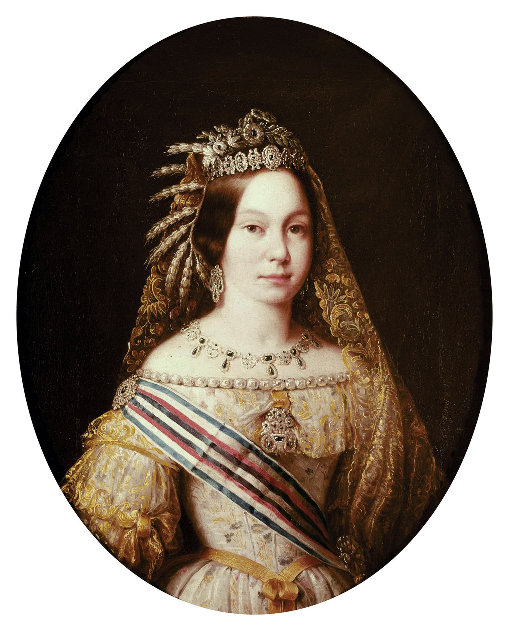 Portrett av Isabella II, dronning av Spania av Antonio María Esquivel y Suárez de Urbina