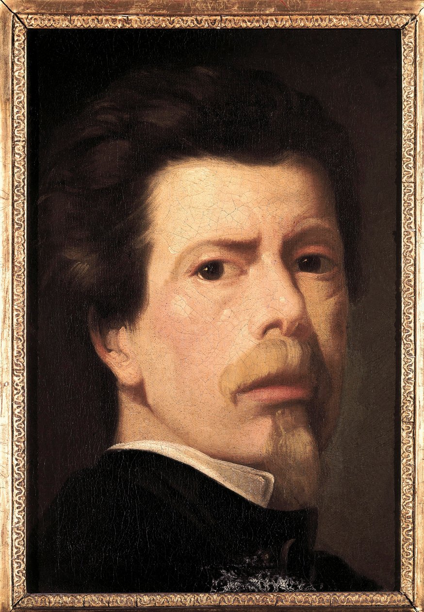 Selvportrett. Maleri av Antonio Maria Esquivel y Suarez de Urbina (1806-1857). olje på lerret av Antonio María Esquivel y Suárez de Urbina