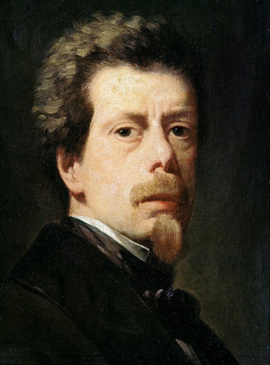 Selvportrett av kunstneren. Maleri av Antonio Maria ESQUIVEL Y SUAREZ DE URBINA (1806-1857), ca. 1856 Olje på lerret Madrid, Prado-museet. av Antonio María Esquivel y Suárez de Urbina