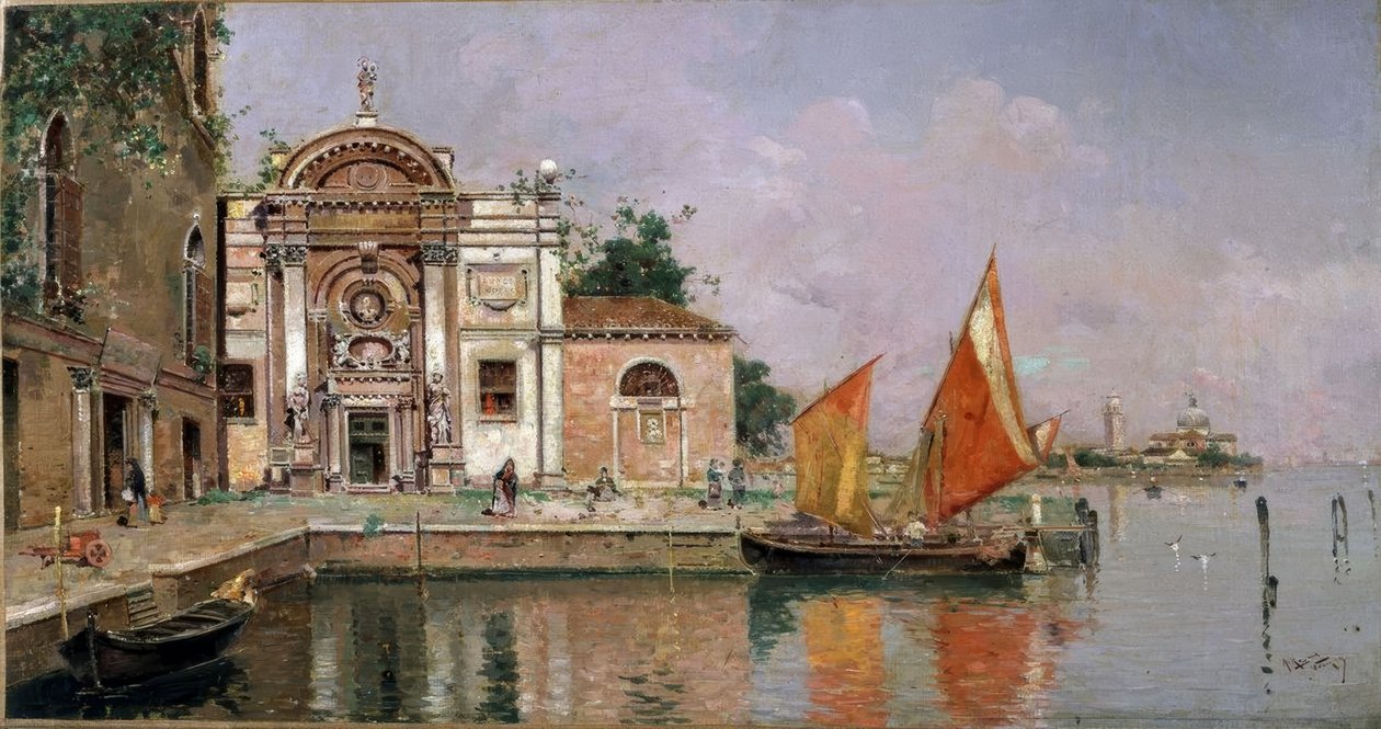 Utsikt over Venezia av Antonio Maria de Reyna Manescau
