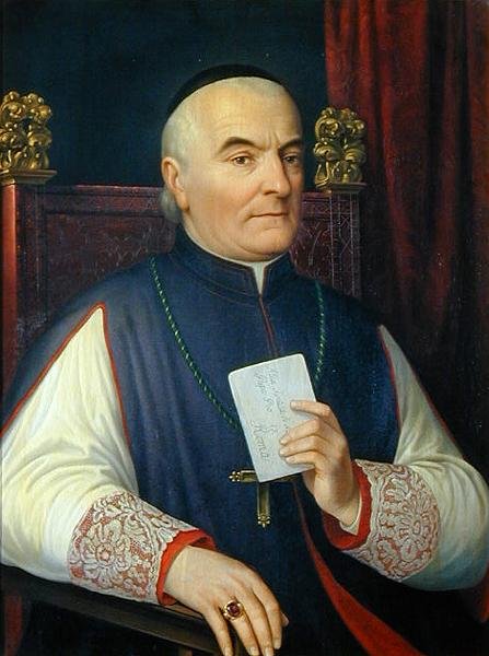 Portrett av Monsignor Ferdinando Baldanzi, erkebiskop av Siena av Antonio Marini