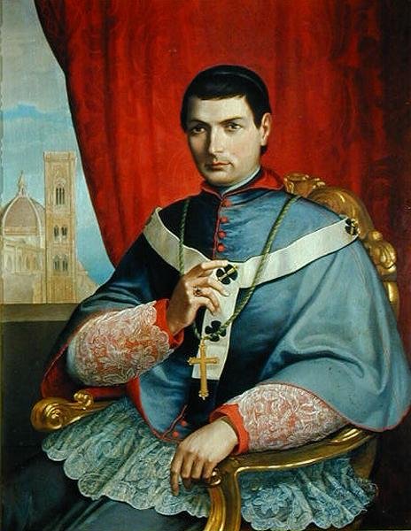 Portrett av Monsignor Giovacchino Lamberti, erkebiskop av Firenze av Antonio Marini
