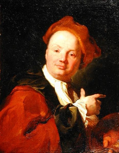 Selvportrett (olje på lerret) av Antonio Marini