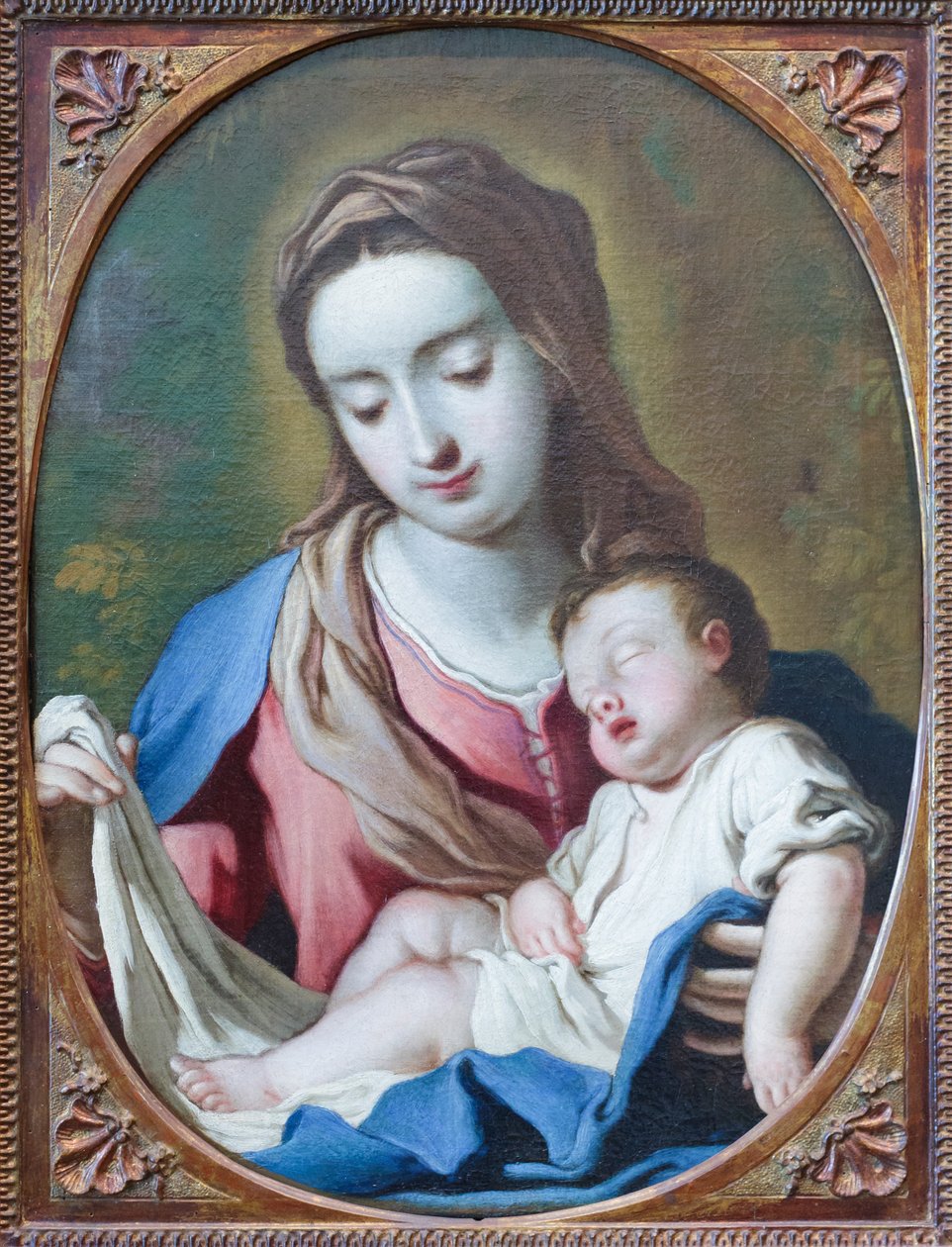 Madonna and Child, begynnelsen av 1700-tallet (olje på lerret) av Antonio Paglia