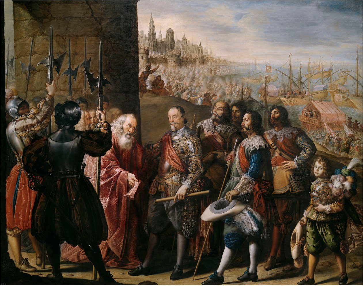 Relieffet av Genova av den andre markisen av Santa Cruz, 1634-1635. av Antonio Pereda y Salgado de