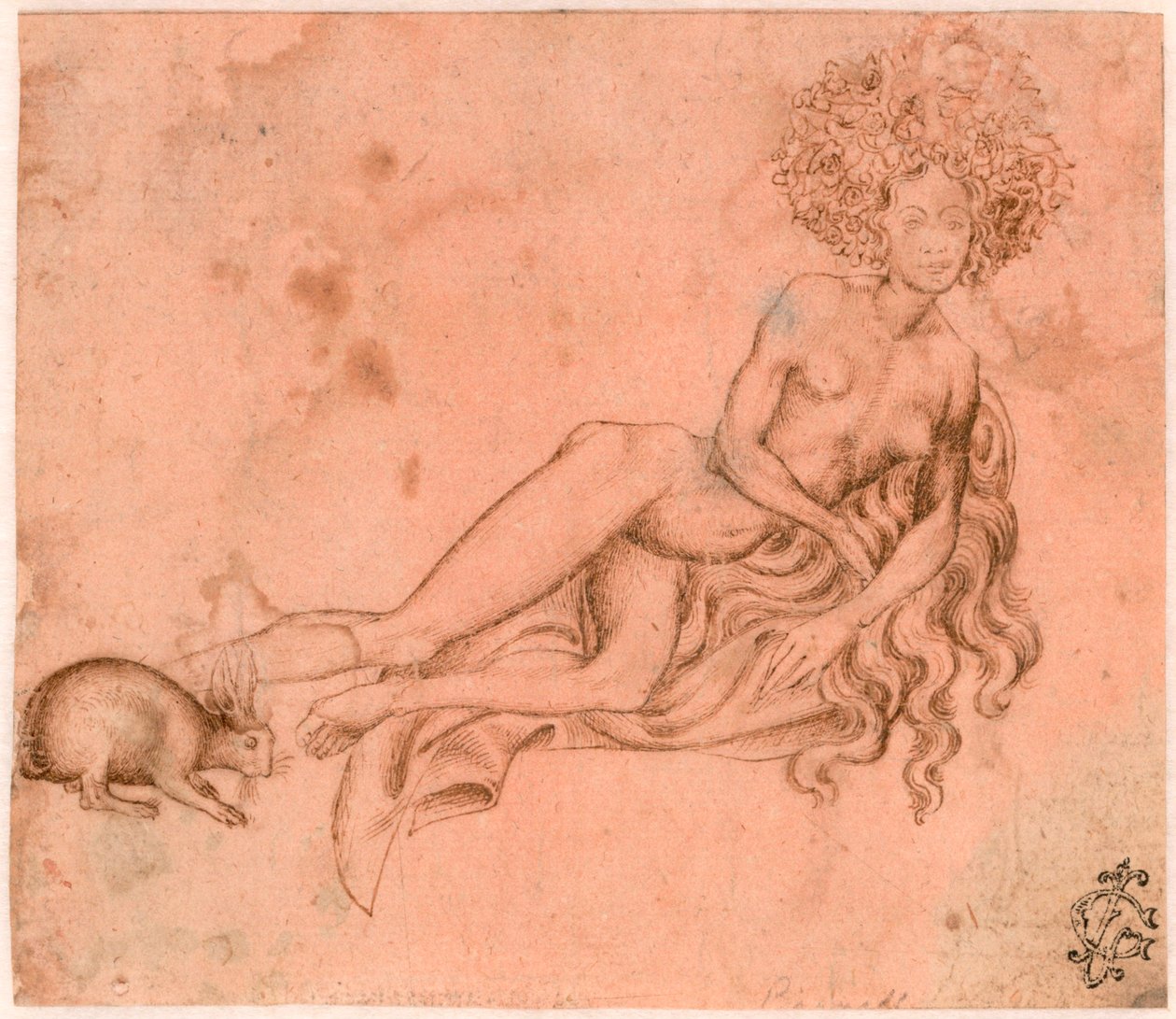 Allegorie de la Luxure (Allegory of luxuria) Dessin a la plume av Antonio Pisanello (1395-1455) vers 1426 Albertina, Vienne av Antonio Pisanello