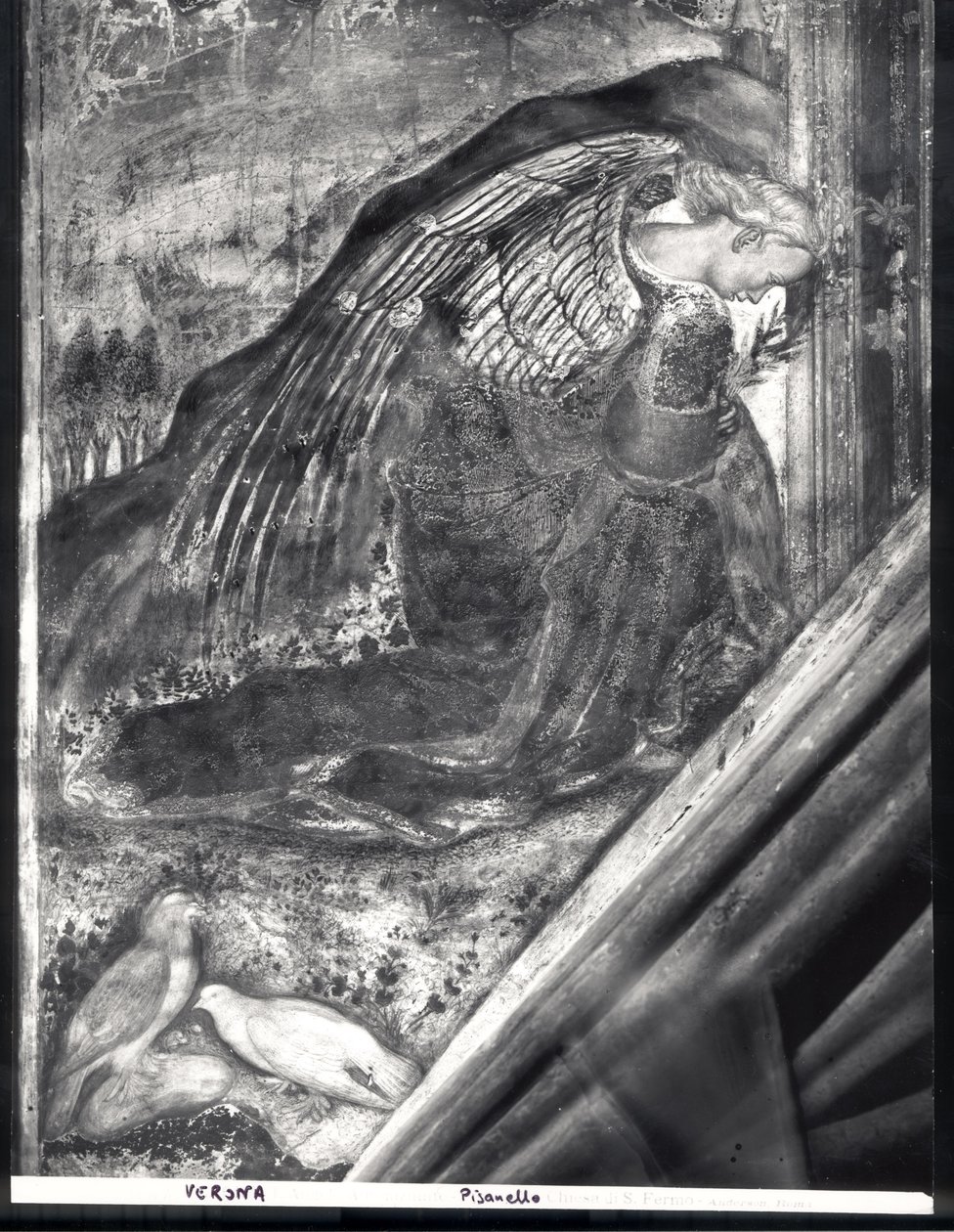 Erkeengel Gabriel, detalj fra kunngjøringen av Antonio Pisanello