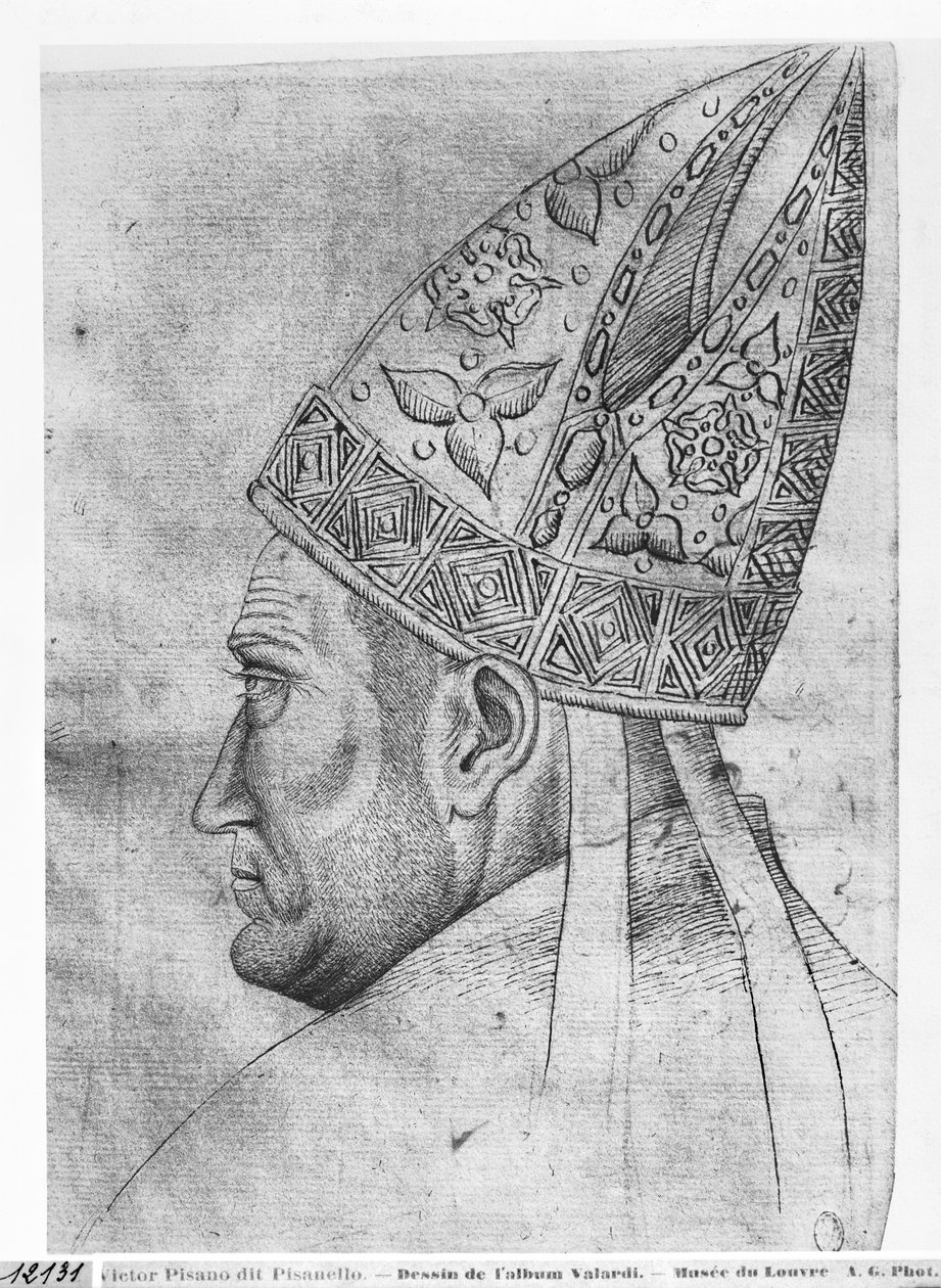 Leder for en biskop, fra The Vallardi Album av Antonio Pisanello
