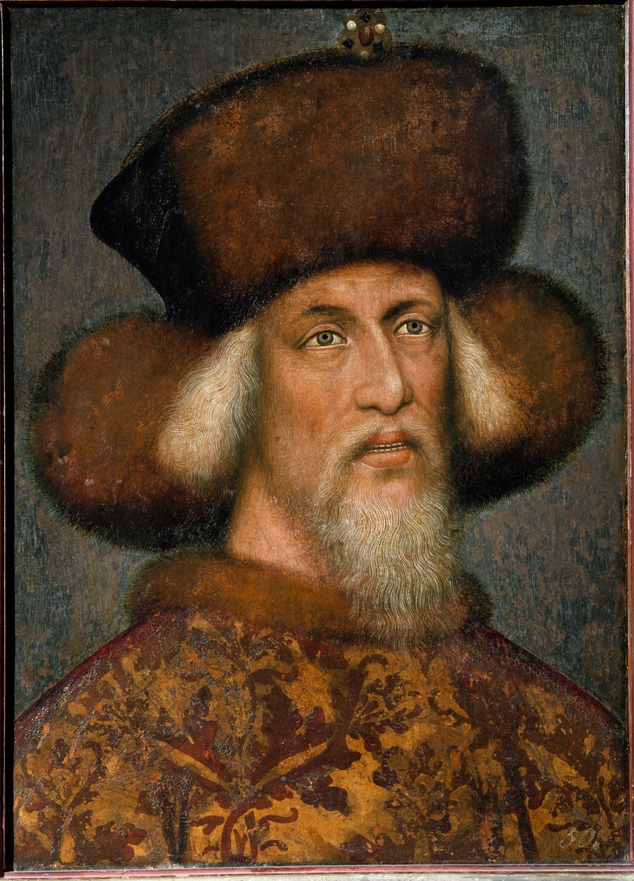 Portrett av Sigismund I av Det hellige rike av Antonio Pisanello