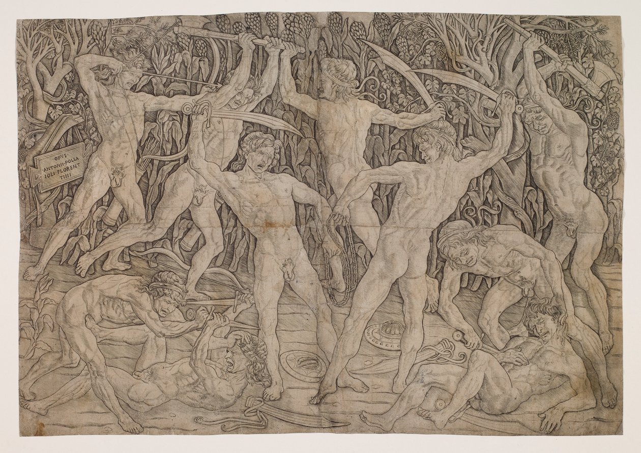 Battle of the Nudes av Antonio Pollaiuolo