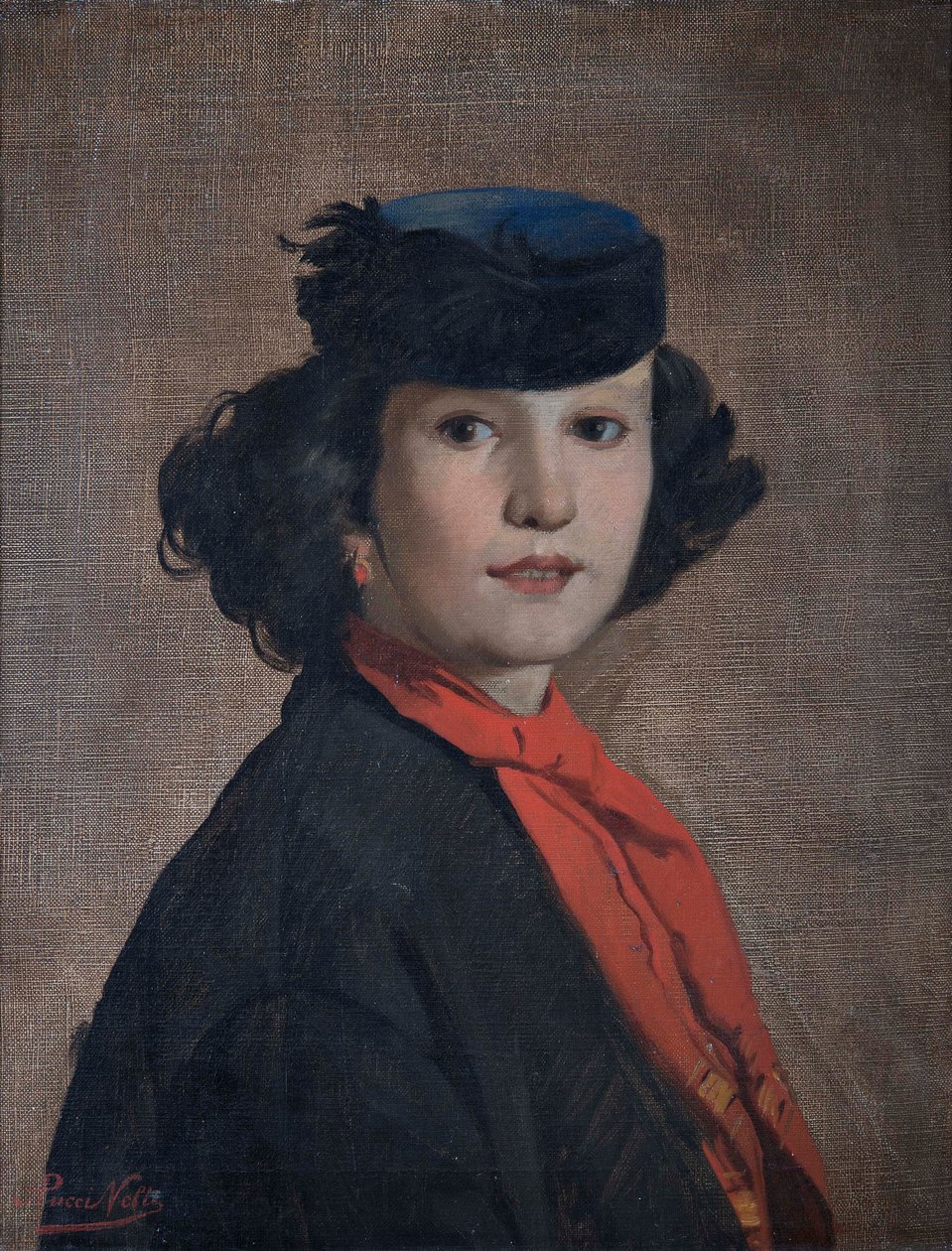 Portrett av Nerina Badioli, ca 1866. av Antonio Puccinelli