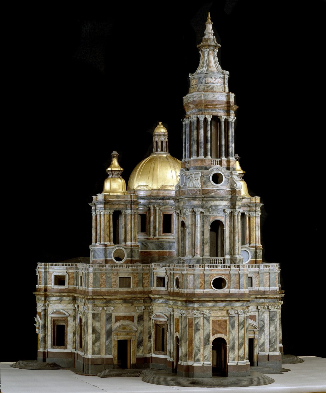 Modell av katedralen St. Isaac av Dalmatia i St. Petersburg av Antonio Rinaldi