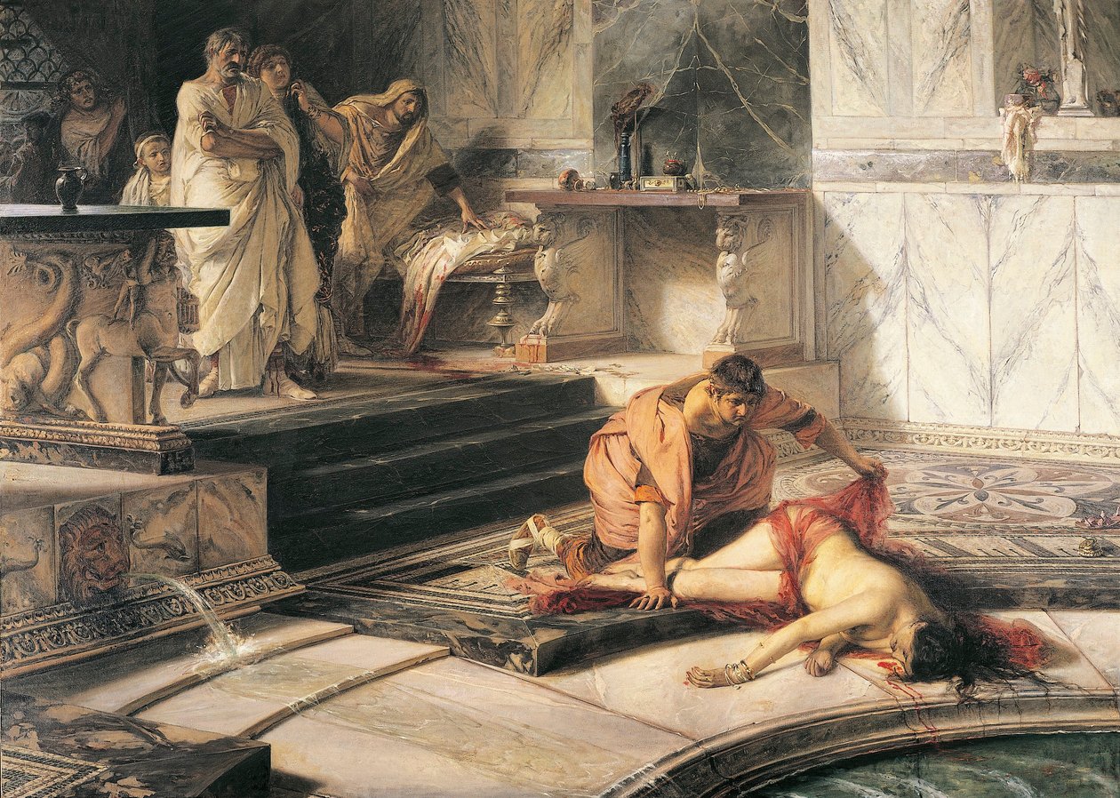 Italia, Cremona, Nero og Agrippina av Antonio Rizzi