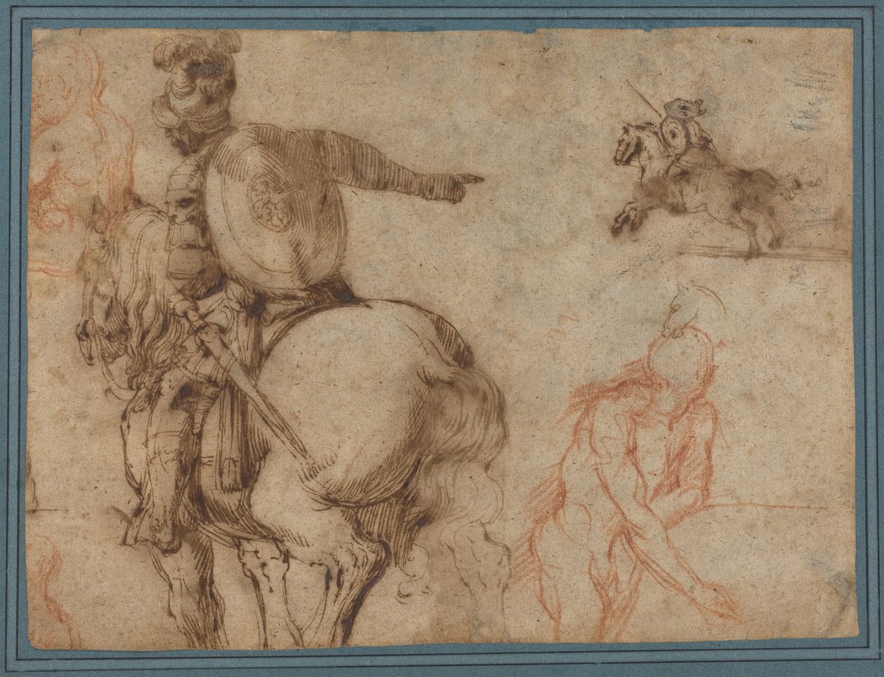 Ein Soldat zu Pferd und andere Studien av Antonio Tempesta