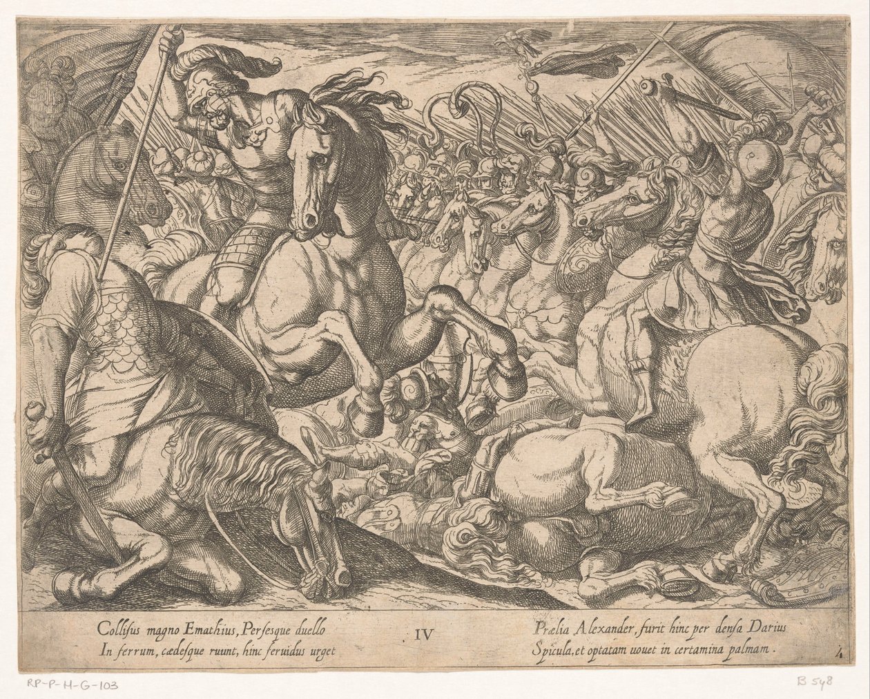 Alexander den store kjemper mot perserne The Deeds of Alexander the Great (serietittel) Alexandri magni praecipvae res gestae (serietittel) av Antonio Tempesta