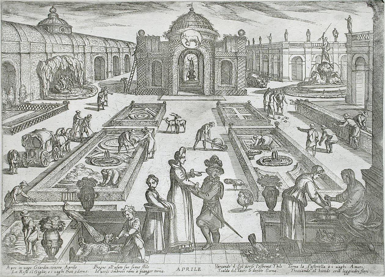 April: en hage av Antonio Tempesta