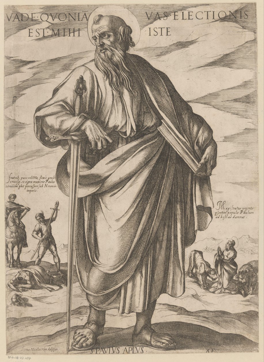 Av Saint Paul Gå fordi denne varebilen er mitt valg (tittel på objekt) Kristus, Maria og apostelen (serietittel) av Antonio Tempesta