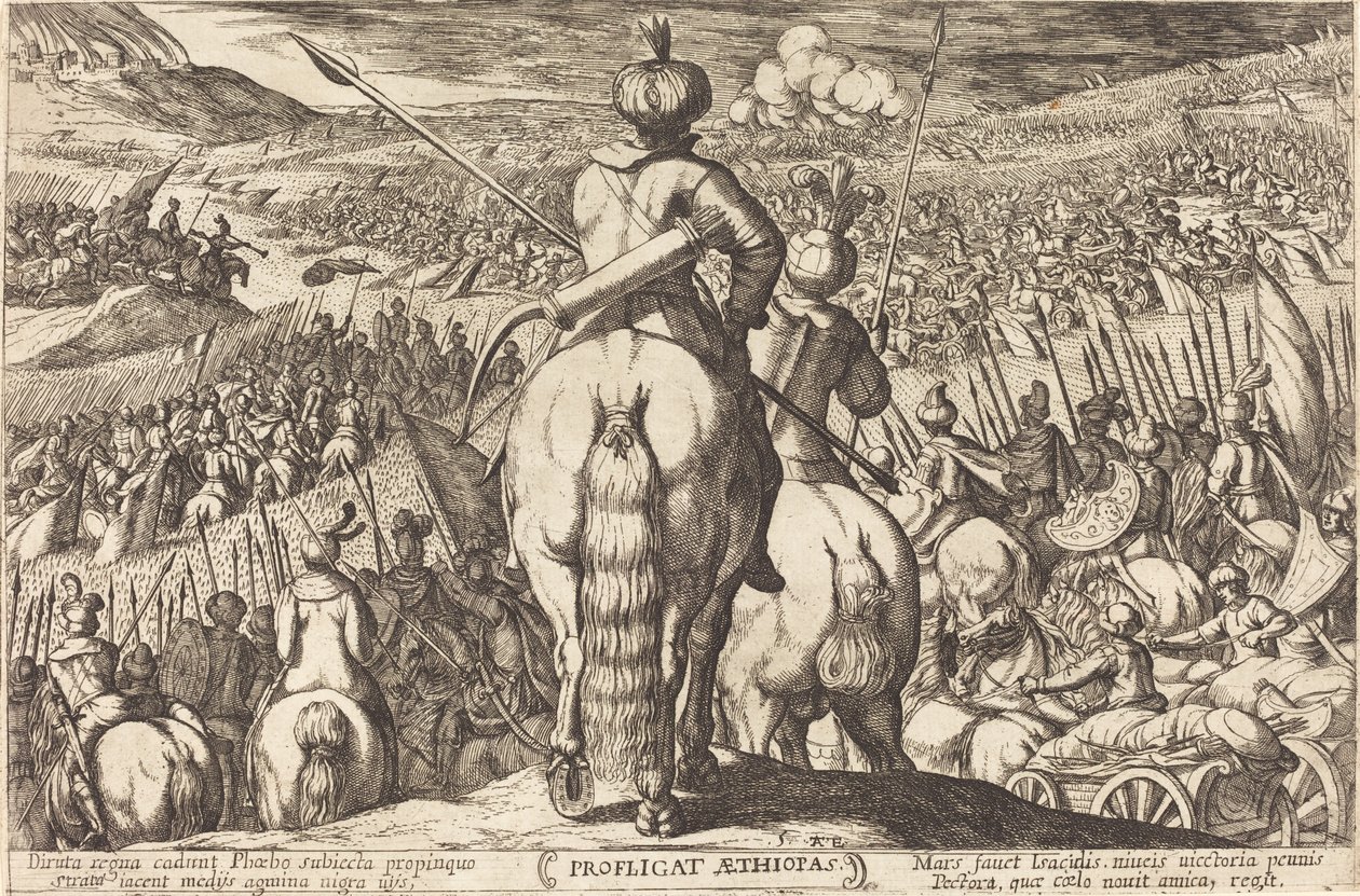 Etiopiernes nederlag av Antonio Tempesta