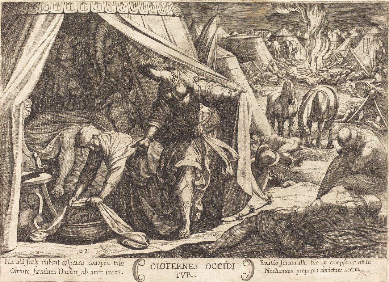 Judith og Holofernes av Antonio Tempesta