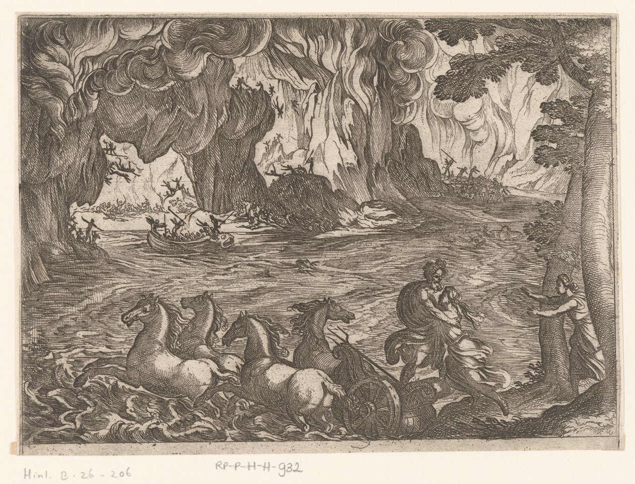 Landskap med ranet av Proserpina Landskap med mytologiske scener (serietittel) av Antonio Tempesta