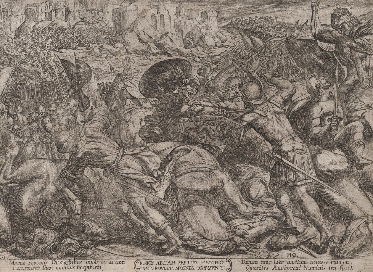 Plate 10: The Fall of Jericho, fra 
