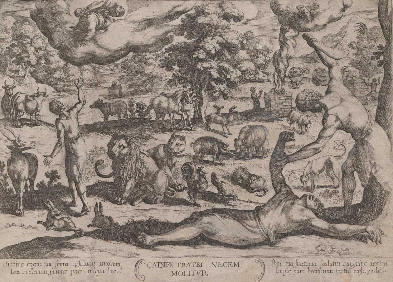Plate 1: Cain Killing Abel, fra 