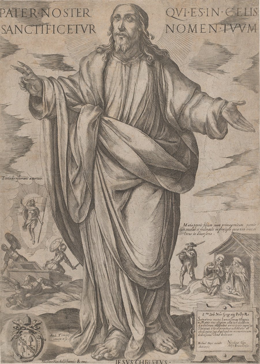 Stående Kristus, velsignelse fra 