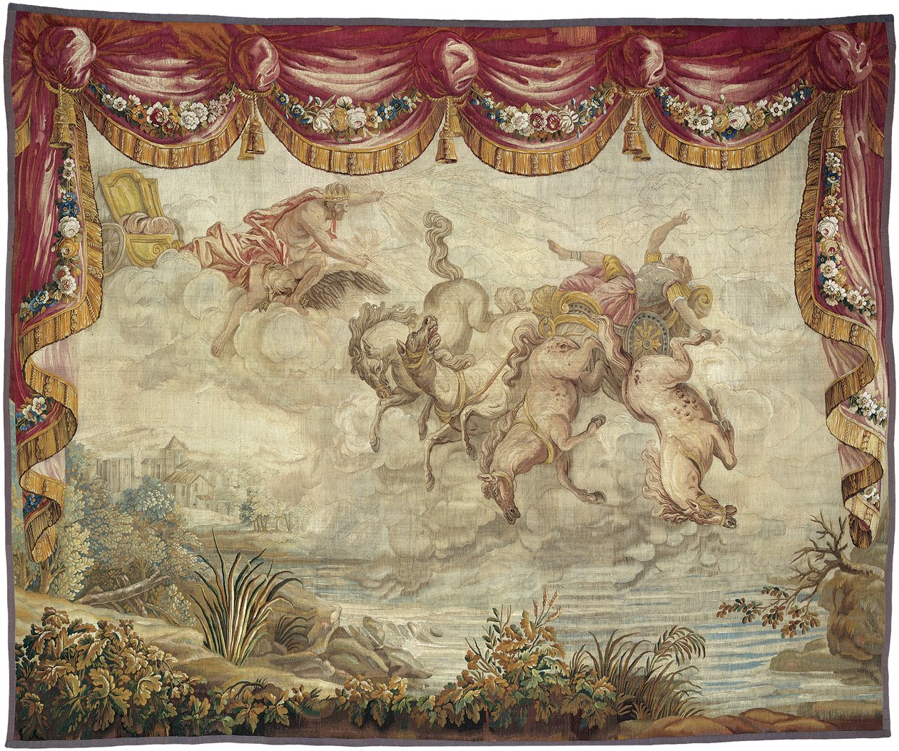 Phaetons fall, etter 1776 av Antonio Tempesta