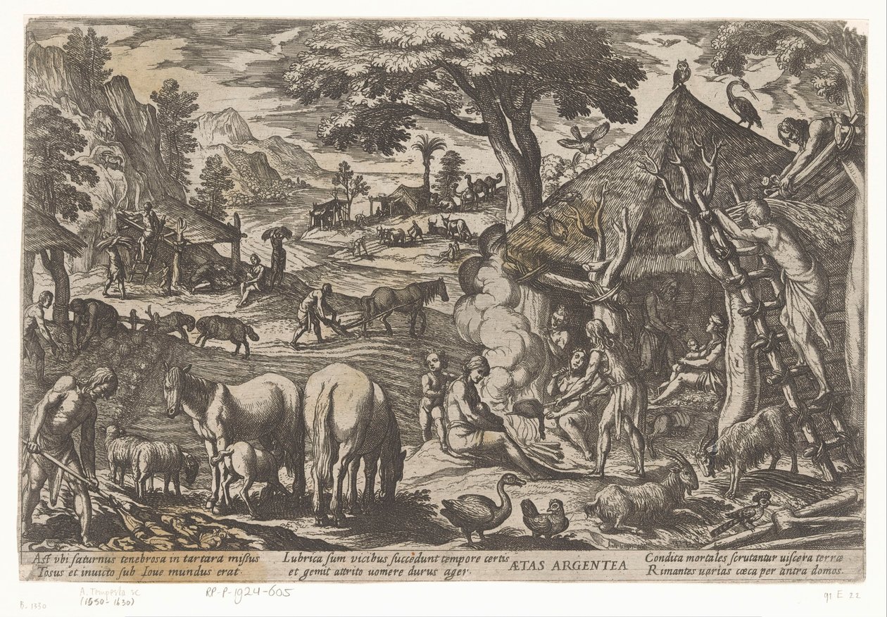 Silver Age Aetas argentea (tittel på objekt) Four Ages of the World (serietittel) av Antonio Tempesta