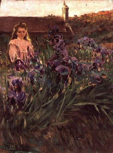 Jente nær Eremitasjen (olje på lerret) av Antonio Utrillo I Viadera