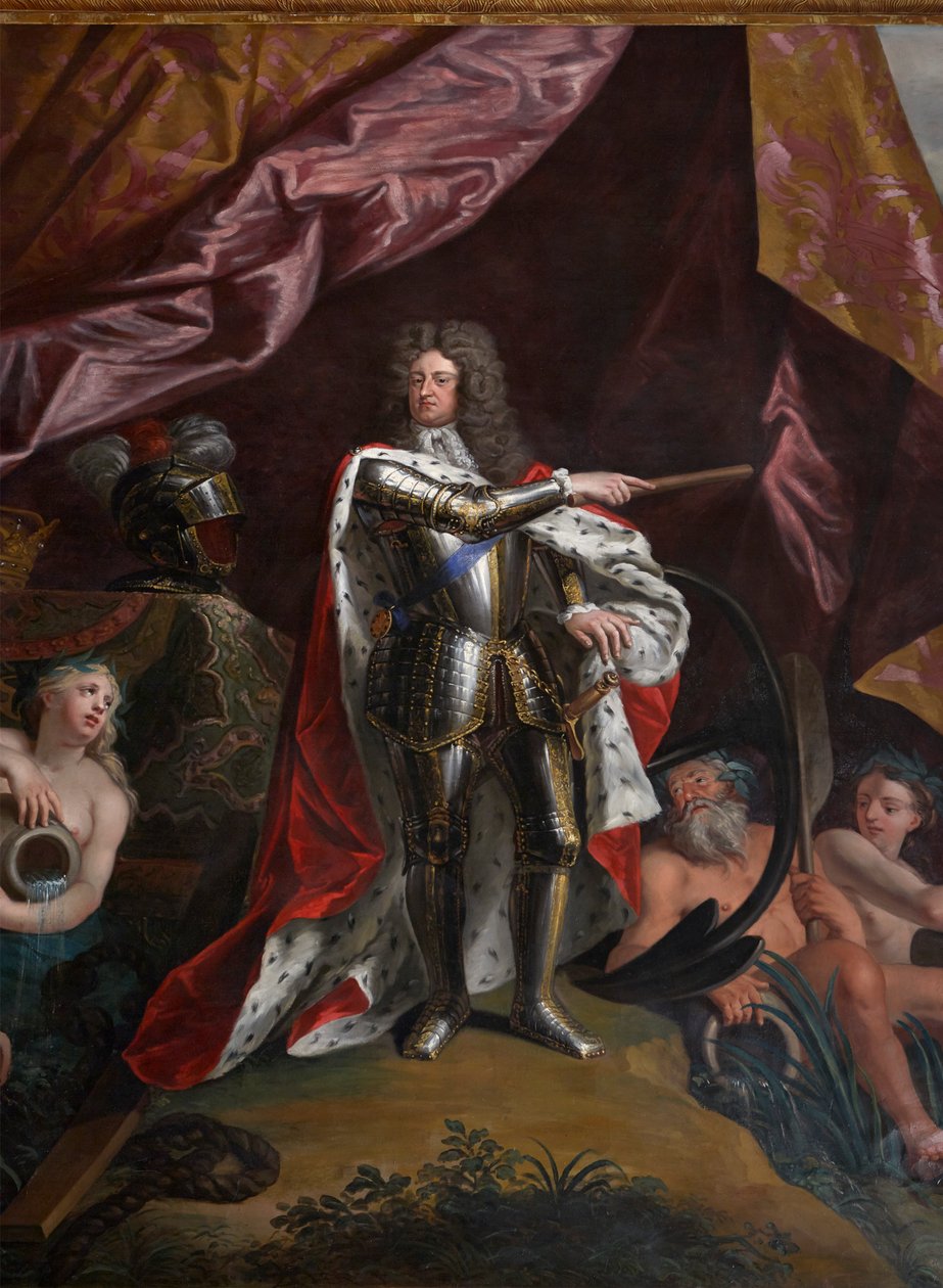 George, Prince of Denmark, som Lord High Admiral of England, detalj fra The Queen