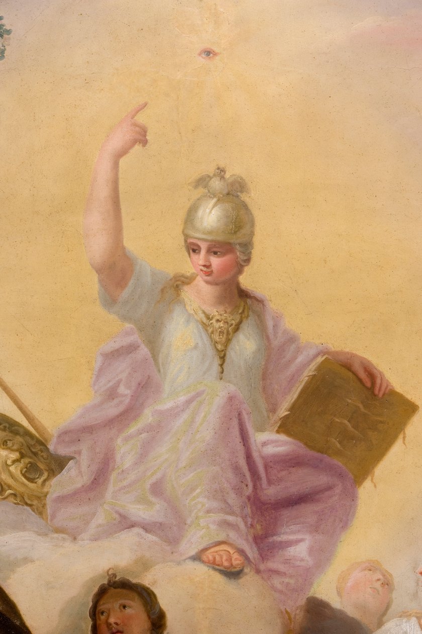 Minerva, detalj fra Banketthuset av Antonio Verrio