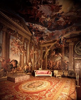 Olympiske guder, veggmalerier i himmelrommet, ca. 1695-96 av Antonio Verrio