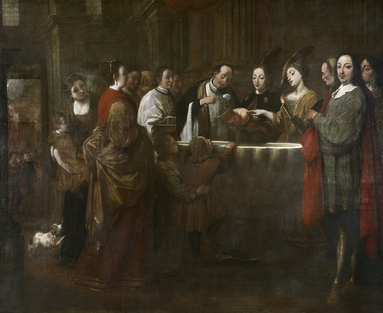 Dåpen til Saint Francis, ca. 1729-33 (olje på lerret) av Antonio Viladomat