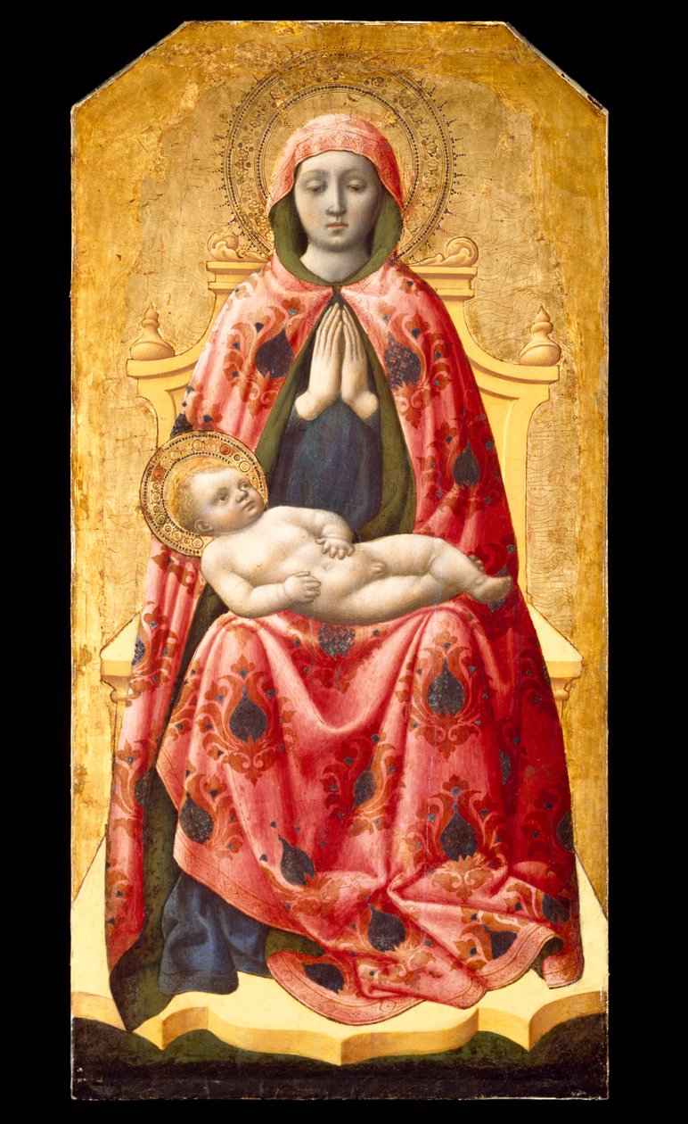 Madonna and Child, 1440-tallet (tempera på panel) av Antonio Vivarini