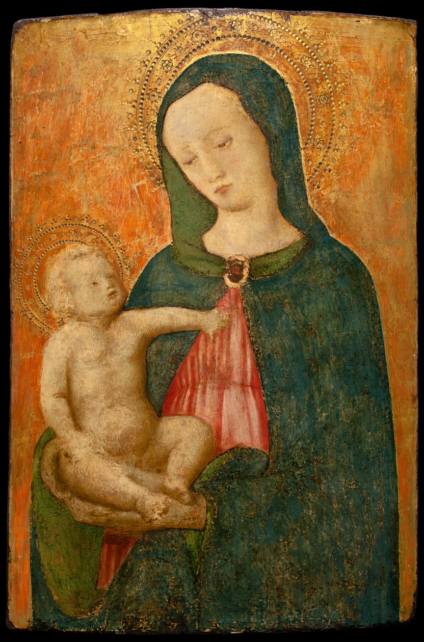 The Virgin and Child (tempera på panel) av Antonio Vivarini