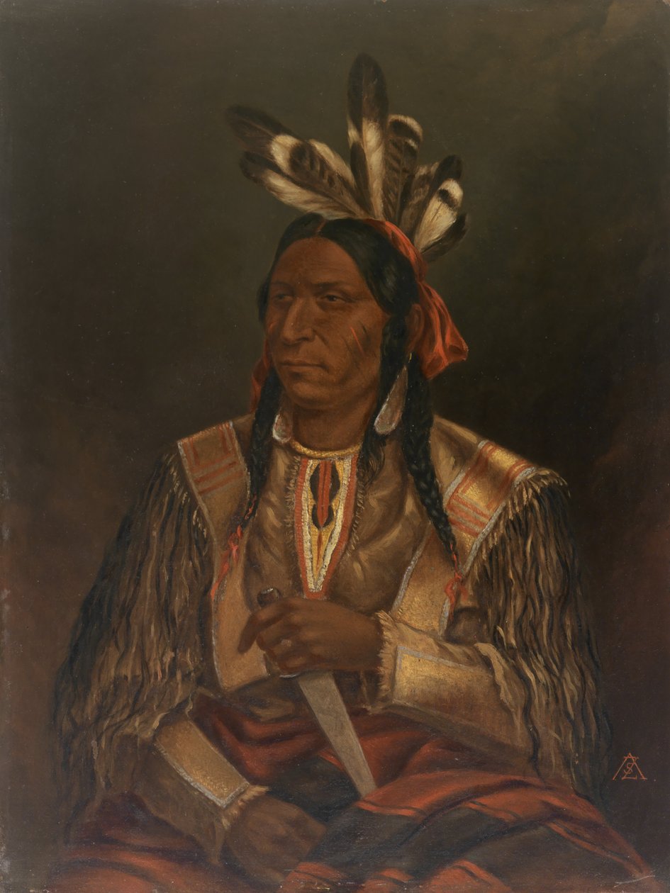 Keokuk The Watchful Fox, Junior, ca. 1876-1899. av Antonio Zeno Shindler