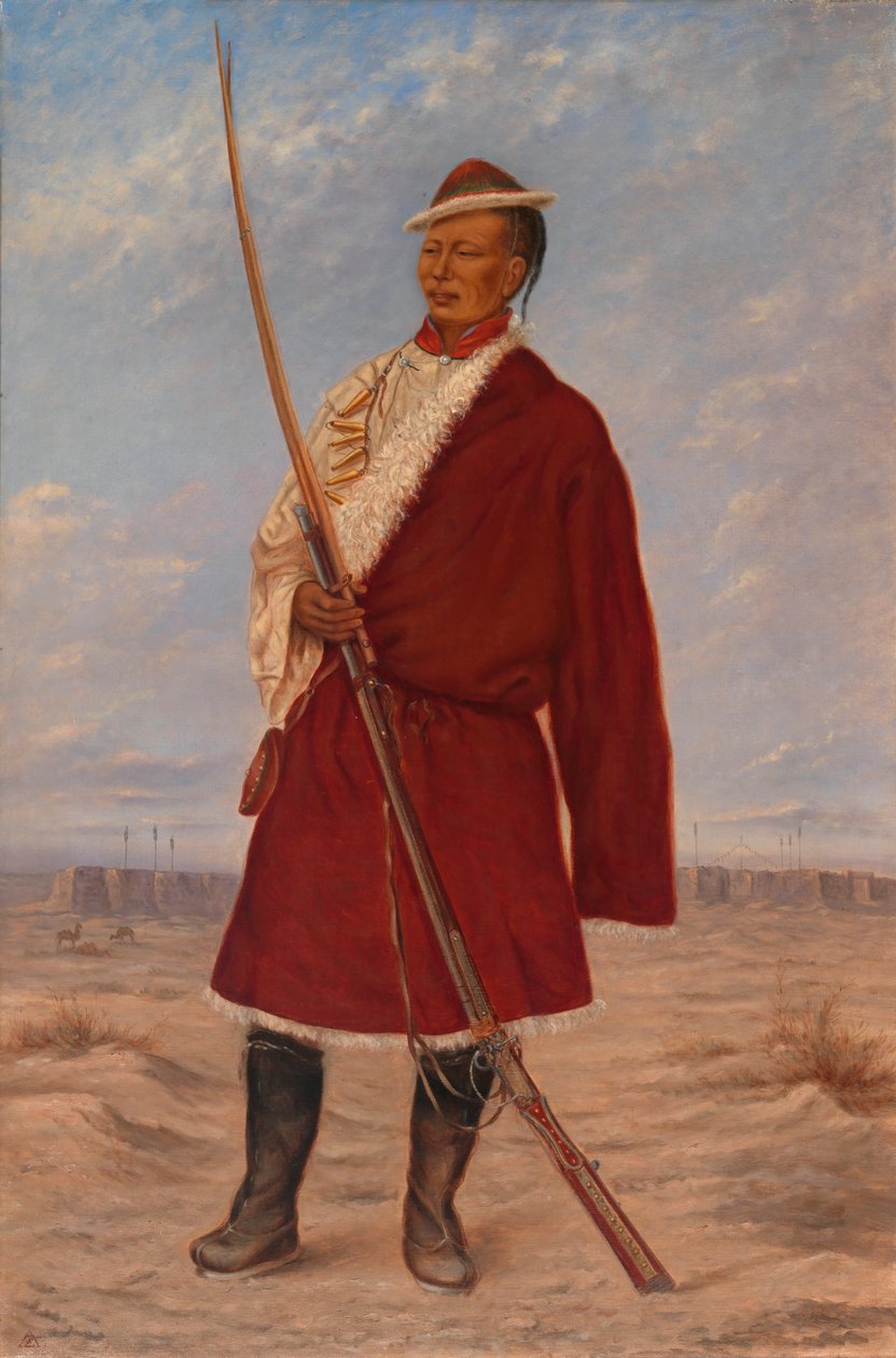 Tibetansk mann, ca. 1893 av Antonio Zeno Shindler
