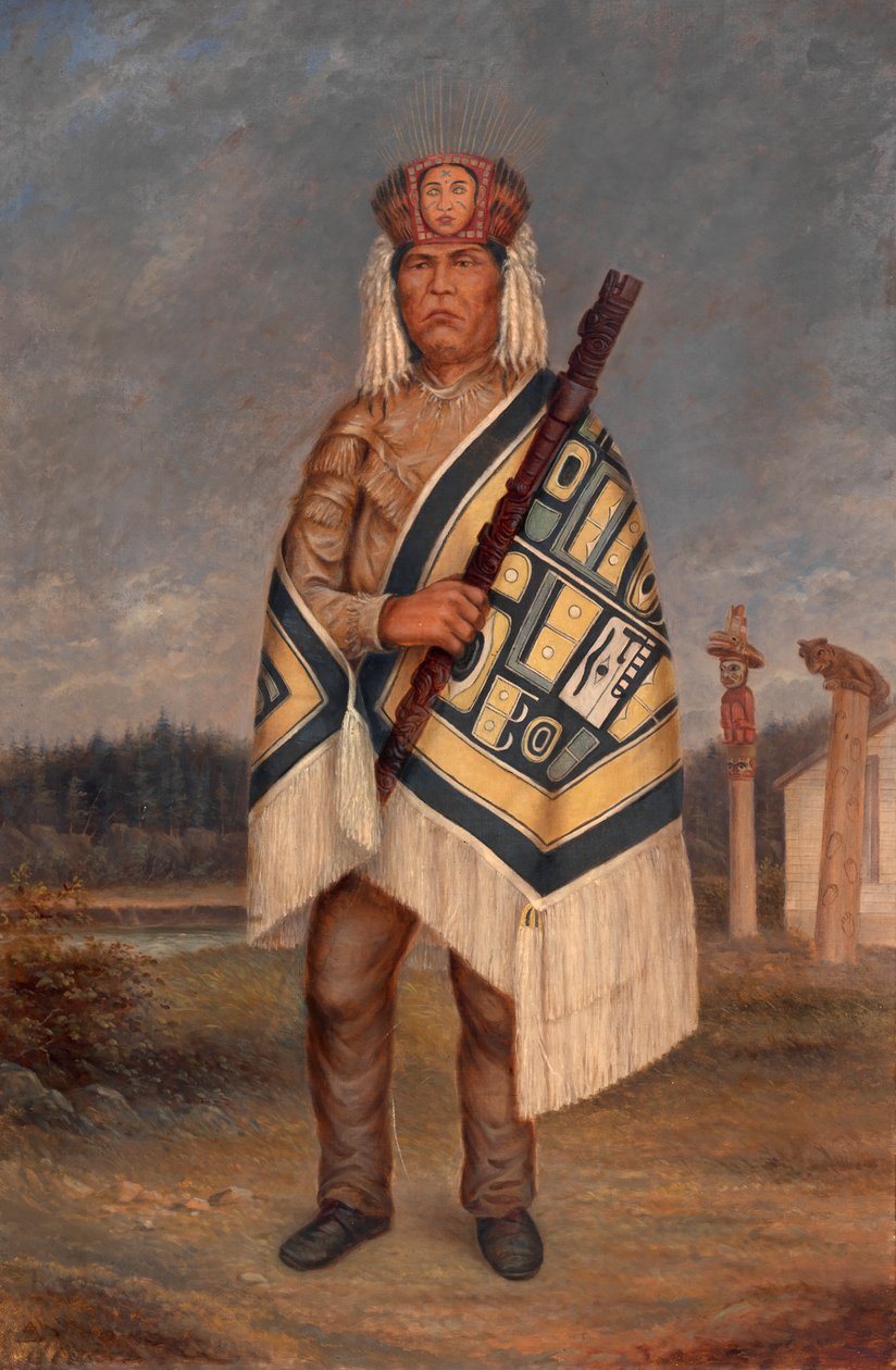 Tlinkit Indian, ca. 1893. av Antonio Zeno Shindler
