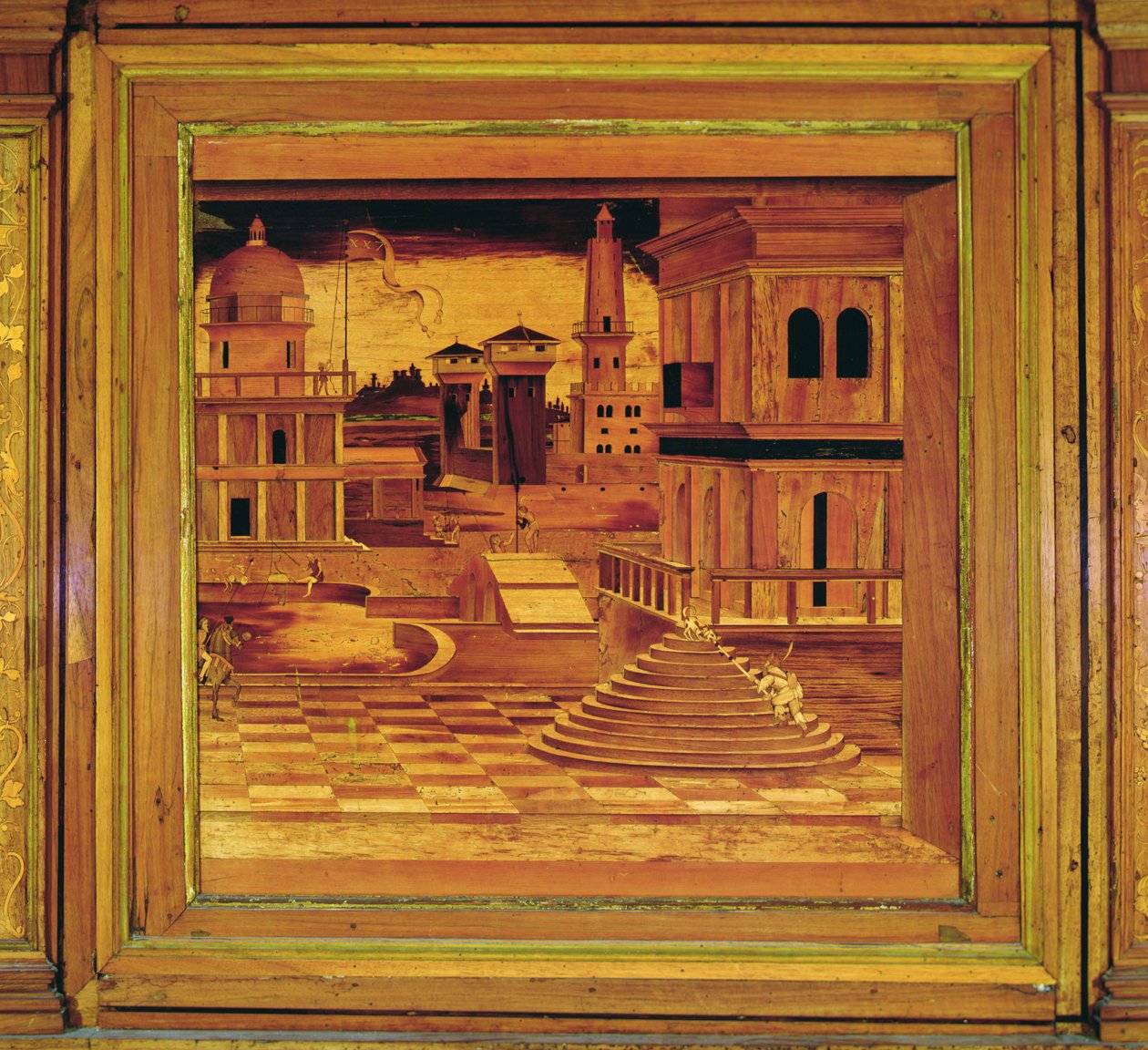 Marquetry Panel fra Grotta av Isabella d
