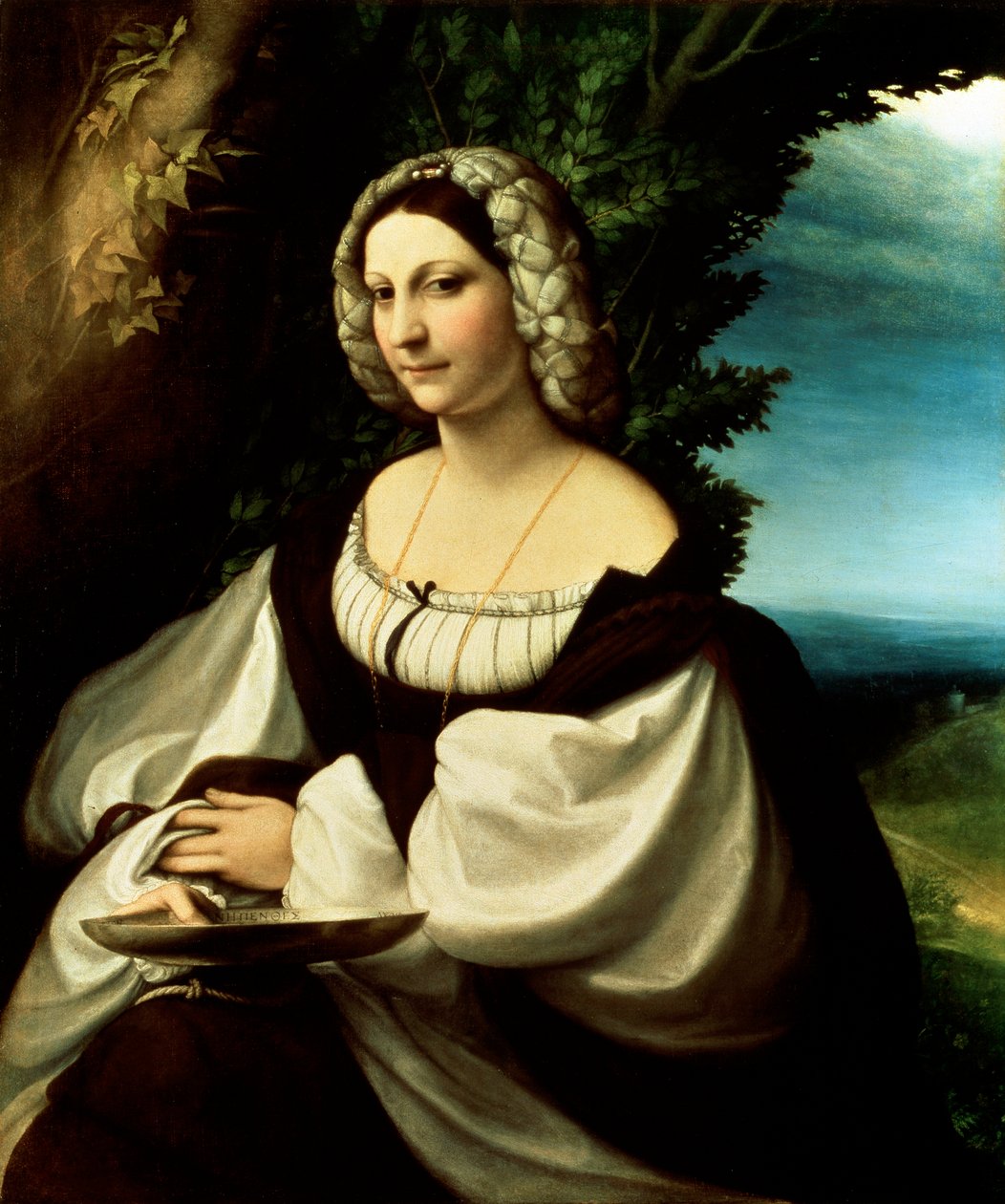 Kvinneportrett, c1518. av Antonio da Correggio